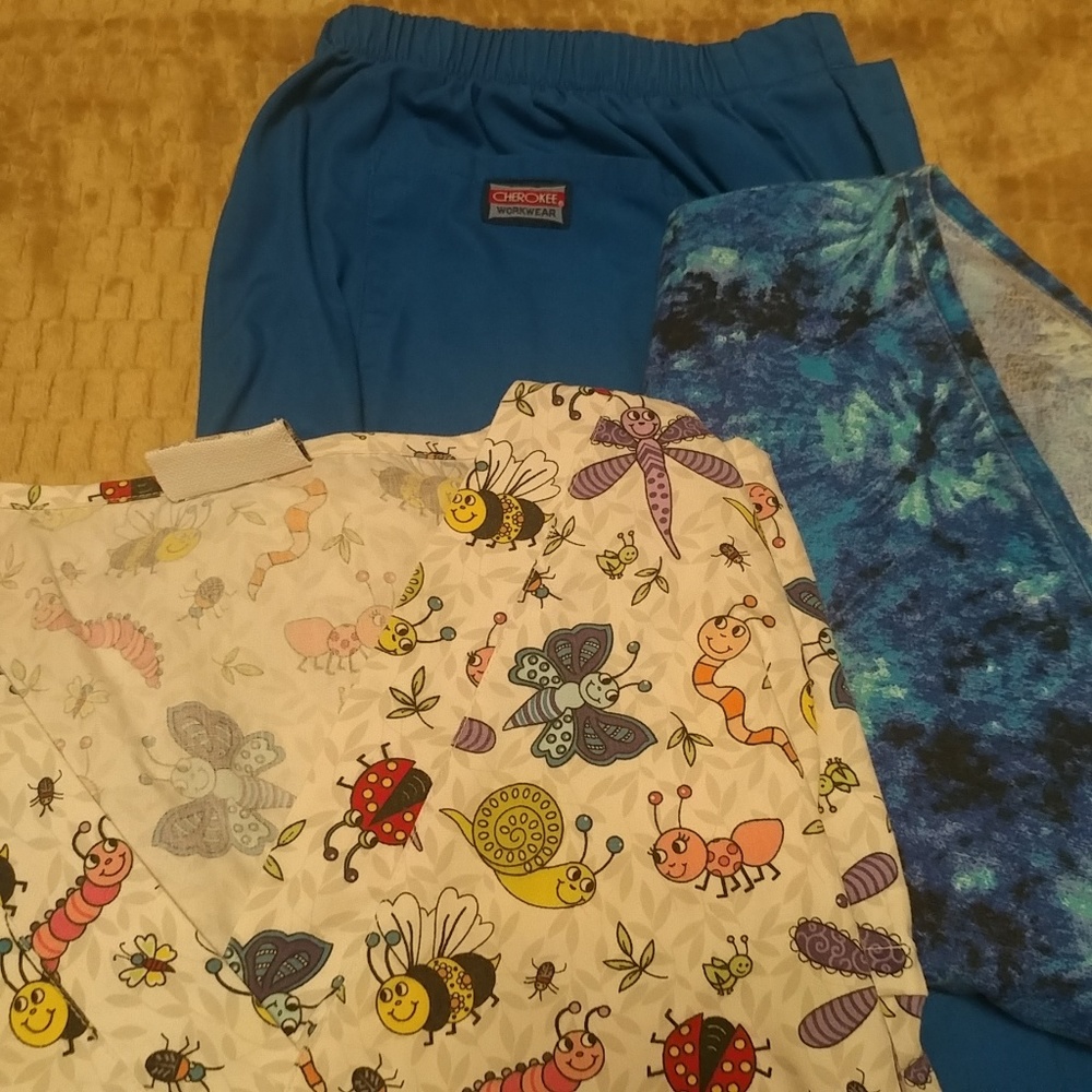 Printed medical scrubs